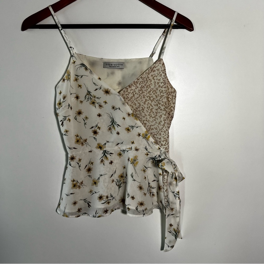 PAPER CRANE baby doll tank top